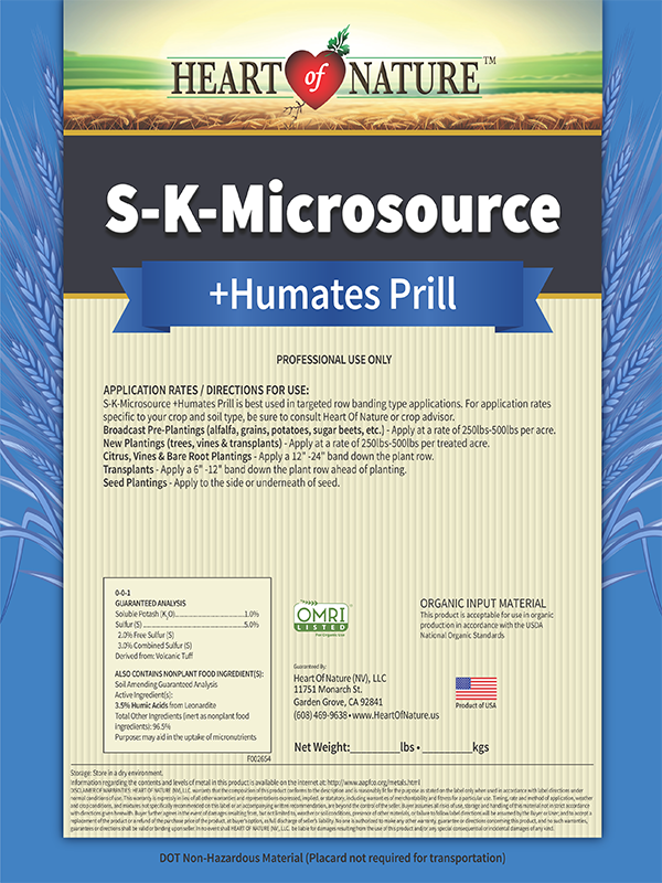 S-K-Microsource +Humates Prill